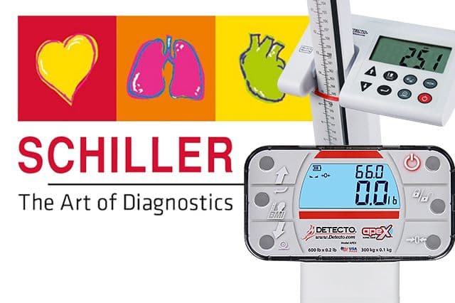 Dual DETECTO Scale Models Offer EMR Connectivity with Schiller DS20