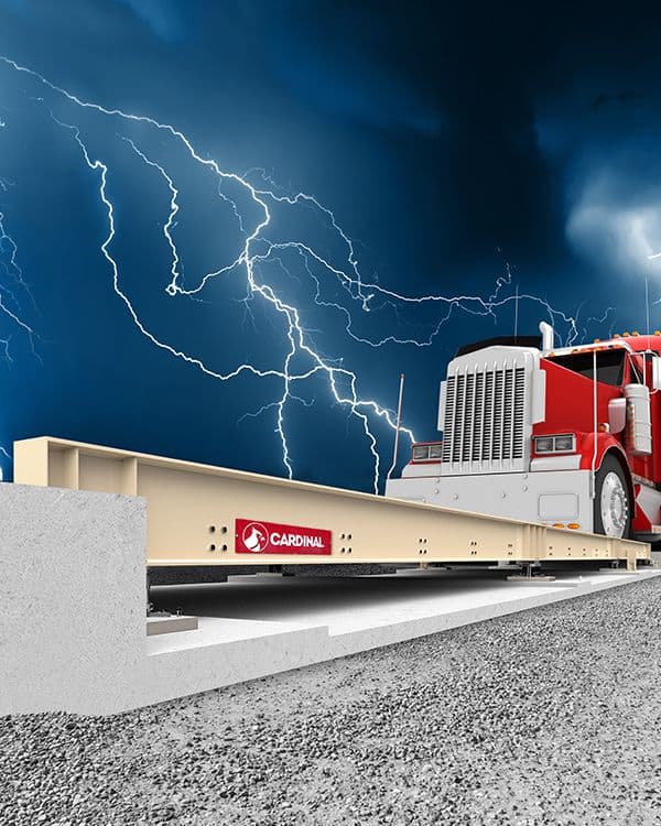 Olympus Concrete Deck Truck Scales with SST Hydraulic Load Cells